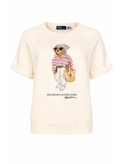 T-shirt in cotone relaxed con stampa Polo Bear POLO RALPH LAUREN | 211B20069001